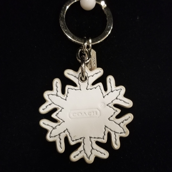 Coach Silver Snowflake with Rhinestones Keychain - Picture 5 of 5